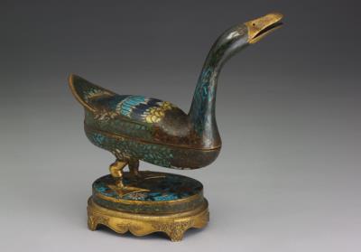 图片[3]-Cloisonne censer in the form of a wild duck, Early 16th century, Ming dynasty-China Archive